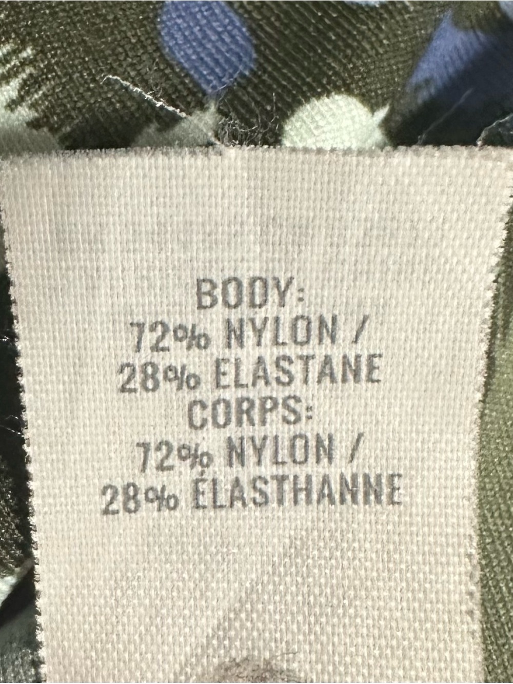 Aerie Green, Black & Blue Camo Leopard Print Leggings in Large - Picture 4 of 5